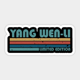 Proud Limited Edition Wen-li Name Personalized Retro Style Sticker